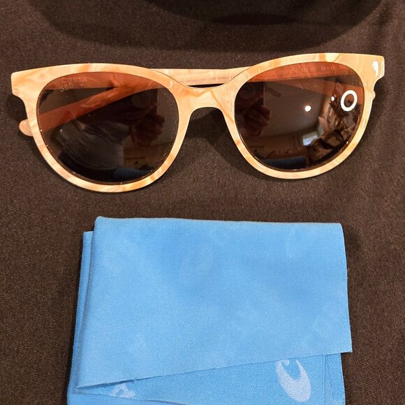 COSTA ISLA Ivory Horn White POLARIZED 580G GLASS Sunglasses main image 4